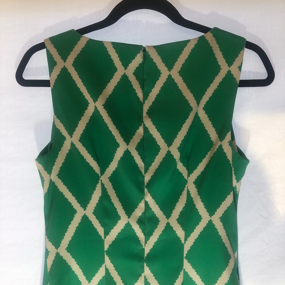 Alyx Green Geometric Midi Sheath Dress Size 4 - Picture 14 of 16